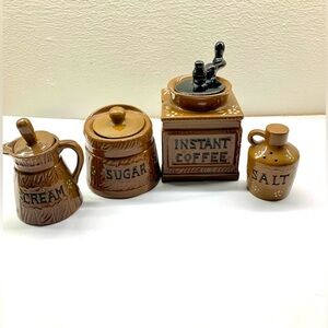 Fred Roberts Vintage ceramic 4-piece kitchen set